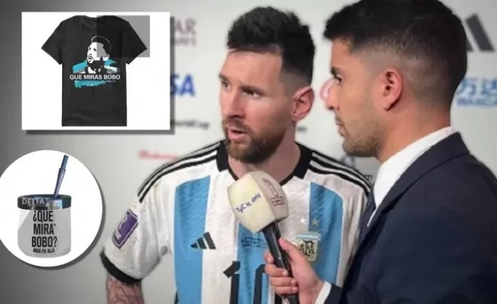 Furor por el merchandising del “Que miras bobo” de Messi