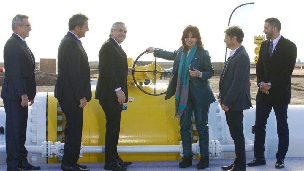 Se inauguró el gasoducto Nestor Kirchner