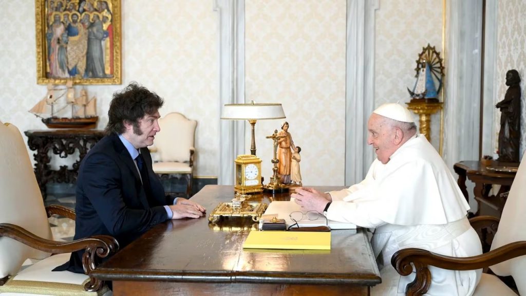 Javier Milei habló sobre su encuentro con el Papa Francisco