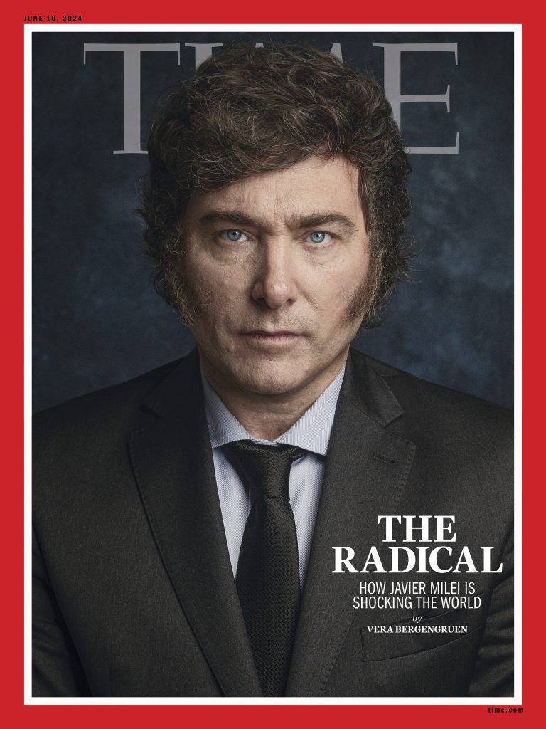 La revista Time puso en su tapa al presidente Javier Milei